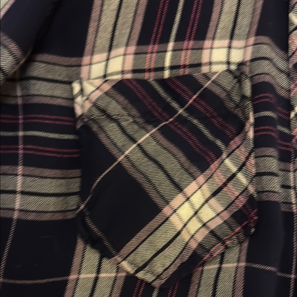 Tinsel Plaid Button-Up Shirt sz Sm - Picture 3 of 7